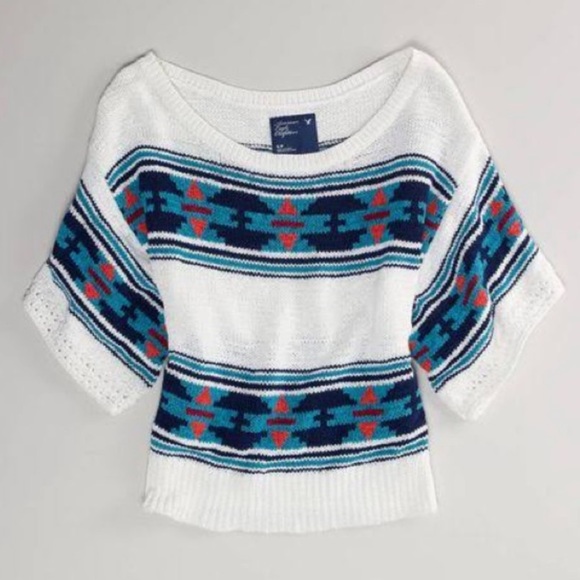 AMERICAN EAGLE OUTFITTERS Aztec Bohemian Sweater - Picture 1 of 8